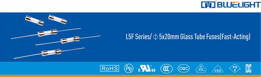 L5F系列/Φ5X20玻璃管快断保险丝(图1)